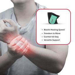 Life Wear Wrist Wrap with Thumb Loop, Neoprene Wrist Support for Pain Relief, Compression and Sports, Adjustable Wrap for Men and Women, Gym, Typing, Tendonitis, Carpal Tunnel, 1 Unit, Universal Size image 5