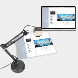 septpenta USB Document Camera, 8 Megapixel Sensor, Projection with Maximum A3 Area Size, Support for 10 cm Macro Projection, Portable Document Camera for Remote Learning, Video Conferencing image 4