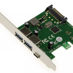 makworld Mak World® PCI-e Express 2X USB 3.0 & 1x Type-C USB C 3.1 Card image 5