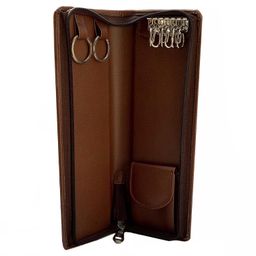 chestkraft Portable Key Holder Pouch Wallet with 6 Hooks, Flap Coin Pocket and Zipper Closure (Set of Three) image 2