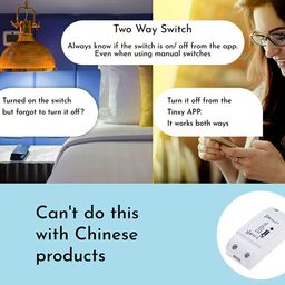T Tinxy Device Tinxy 10 Amps Smart Switch Retrofit Smart Switch For Home Automation, Works With Existing Switches. Compatible With Alexa And Google Home image 3