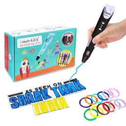 WOL3D I tech (Black) Magic 3D Pen with (10 in 1) 5M for 3D Printing with Speed Control, Advanced Temperature Regulation, OLED Display & Ergonomic Design – Compatible with variety of Filaments. image 1