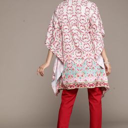 aarke ritu kumar Ecru Printed Kaftan Top image 4