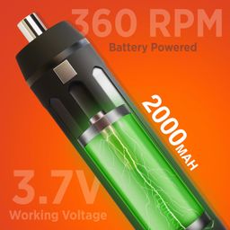 Quicknex Automatic Electric Screwdriver Set for Professional and Home use with Rechargeable 2000 mah Lithium Power I Portable Screw Machine Kit with 33 bits, 360 RPM, 4.2V Battery image 2