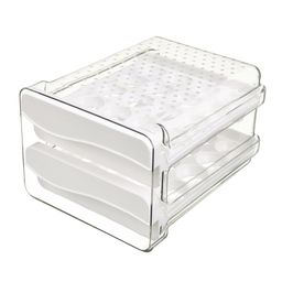 generic 2 Tier Egg Holder Stackable Eggs Tray Bins for Countertop Shelf Drawer image 5