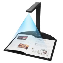 Document Camera Book Scanner A3 A4 Size with LED Fill Light HD 16 Mega-pixels High Speed Scanning Support Multi-Language OCR Software USB Port Compatible with Windows for ID Cards Passport Bo image 1