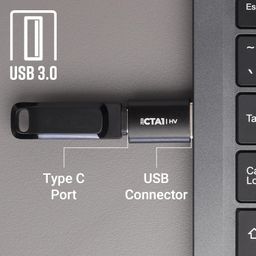 ZEBRONICS CTA1 USB Type C to Type A Converter, USB 3.0, High-Speed Data Transfer, Backward Compatibility, Plug and Play, for Laptops | PC | Compatible Devices image 4