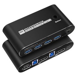 Displayport kvm Switch 1 Monitors 2 Computers 1440p 2 Port kvm Switch displayport 165hz image 1