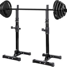 IRIS Adjustable Squat Rack Stand Multi-Function Barbell Rack Weight Lifting image 1