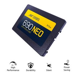 Ant Esports 690 Neo Sata 2.5" 512GB Internal Solid State Drive/SSD with SATA III Interface, 6Gb/s, Fast Performance, Read/Write - 520/450 MB/s, Quad Channel Controller compatible with PC and LAPTOP image 4