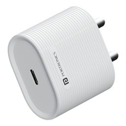 Portronics 35W Adapto 35G Type C PD Fast Charging Adaptor,PPS Support,GaN Technology, iPhone 16/15/14/13(Pro, Pro Max, Plus),iPads,Samsung Note/S/A/F/M Series,MacBook Air & Android Devices(White) image 1