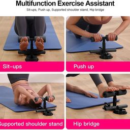HVG TRADERS Portable Floor Sit Up Bar, Super Strong Suction Sit Up Assistant Device with 2 Suction Cups, Abs Master Pro Easy for Abdominal Training image 4