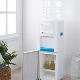 amazon basics Hot, Cold and Normal Water Dispenser with Refrigerator, Top Loading,18Liter,White image 3