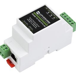 Waveshare RS485 TO ETH (B) Industrial Communication Gateway with POE, Modbus MQTT, TCP/IP to Serial, Rail-Mount Support, Bi-Directional Transparent Data Transmission image 1