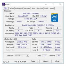 dspdvwow CPU Processor E5-2696V3 CPU 22nm 18 Cores 36 Threads 2.3GHz 45MB 135W Processor LGA2011-3 for X99 Server Motherboard 2696V3 image 2