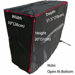 lu2000 Large Size CPU Dust Cover, Gaming Computer Desktop PC Mid-Tower [Antistatic, Waterproof] Jacket Protector, PC Case, Computer Dust Cover with Adjustable Elastic Cord (10W x27.5D x20H) image 4