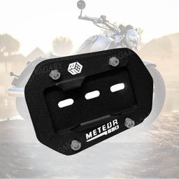 Vagary CNC Kickstand Side Stand Extender for RE Super Meteor 650 (Black) image 1