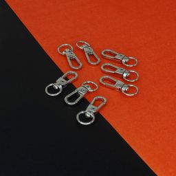 ANI Accessories 8 Pcs Big Size Lobster Clasp Fish Hooks Lobster Clasps Claw Hooks Finding Lobster Clasps for Bag & Purse Making DIY Art & Crafts (Silver-Lobster-Hooks) image 4