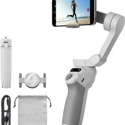 DJI OSMO Mobile SE Intelligent Gimbal 3-Axis Phone Gimbal Portable and Foldable for Android & iPhone with ShotGuides Smartphone Gimbal with ActiveTrack 5.0 Vlogging Stabilizer YouTube Video, Grey image 1