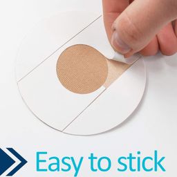 hannea HANNEA® 30 PCS Adhsive Tape for Freestyle Libre Sensors, Waterproof Precut Sensor Covers, Flexible Sensor Patch Stickers Pad for Libre Enlite Guardian - Skin Color image 4