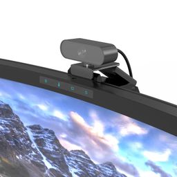 ONWAY Curved Monitor Light Bar with Wireless Remote, Auto-Dimming and Camera Base,Applicable to All Screens with No Glare,for Home and Office image 4