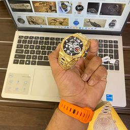 Gen 15 Smart Watch Diamod Belt,Touchscreen Display with Call Notification and with Step Counter Gold Edition Wireless Charger image 5