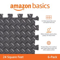 amazon basics AmazonBasics Puzzle Exercise Mat with EVA Foam Interlocking Tiles image 2