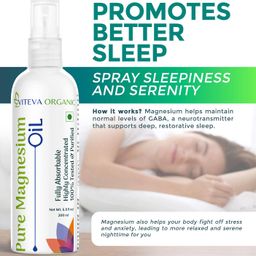 VITEVA ORGANIC Pure Magnesium Oil|100% Pure Magnesium Chloride Spray From Ancient Zechstein Seabed|For Relaxing & Rejuvenating Muscles & Joints, Recovery From Cramps, Fitness|200 Ml Bottle image 4
