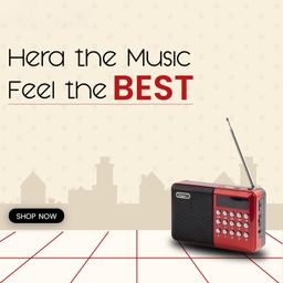 fire turtle Pocket Blast FM Radio with Bluetooth Speaker with Powerful Sound,FM Recording, Antenna, 6w-12 Hours (USB Charging) and Number Pad (AUX, SD Card, USB Input) (Red, 2.0 Channel) (FM RED_615) image 3