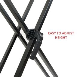 Kadence Keyboard stand Heavy-Duty NK64 , Double-X, PRE-ASSEMBLED, Infinitely Adjustable Piano Keyboard Stand with Locking Straps, Black (NK64-3kg, Pre-Assembled) image 5