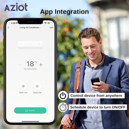 aziot IR Blaster, Universal Smart Remote for AC, TV, Set-Top Box & All IR Devices, WiFi Smart Hub, Works with Alexa & Google Home image 5