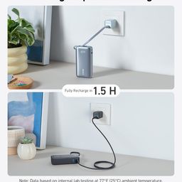 Anker Nano Power Bank, 10,000mAh Portable Charger with Built-in USB-C Cable, PD 30W Output with 1 USB-C, 1 USB-A, Fast Charging Battery Pack for iPhone 16/15/14 Series, Galaxy, iPad, and More - Black image 5