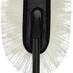 Amazon Brand - Solimo Super Soft Microfiber Car Duster for Car Cleaning and Dusting | Anti-Scratch | Lint-Free with PP | Handle Soft Foam Grip | 65 L x 15 W cm | White image 2