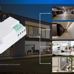 quick sense Quick Sense(QS-M5B) Plastic 360 Degree Sq Type Microwave Motion Sensor with Light Sensor (White)(Pack of 1) image 3