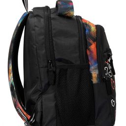 kuber industries Disney Mickey Mouse Print School Bag/Backpack|Solid Disney Print & Waterproof Polyester Material|2 Comparment with 2 Front Pockets|Size 28 x 17 x 36 CM (Black) image 3