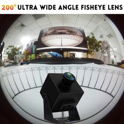 IFWATER 48MP USB Camera 8K Webcam 6000P Ultra HD USB Camera with 200Degree Wide Angle Fisheye Lens PC Computer Lightburn Camera for Laser Engraver Plug and Play for Document Scanning Face Recognition image 3