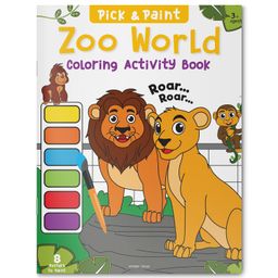 Pick and Paint Coloring Activity Book For Kids: Zoo World image 1