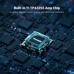 Fosi Audio V3 Stereo Power Amplifier Home Audio 300 Watts x2 TPA3255 Class D Mini Speaker Amp 2 Channel Audio Component Amplifier for Passive Bookshelf Tower Speakers for Desktop Home Theater image 3