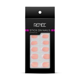 RENEE French Stick On Nails - FTN 01-24 Reusable Artificial Fake Nail Set- Lightweight & Long Lasting- Easy To Use- Quick Fix For Festivals & Special Occasions image 3