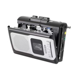jensen Retro Portable AM/FM Radio Personal Cassette Player Compact Lightweight Design Stereo AM/FM Radio Cassette Player/Recorder & Built in Speaker (Black) image 5