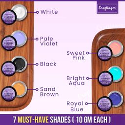 Craftinger Resin Opaque Pigment Set – 7 Must-Have Shades (10g Each) Color Pigments for Epoxy Resin, Art & Craft | Non-Toxic, Vibrant & Easy to Use image 3