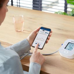 Omron HEM 7142T1 Digital Bluetooth Blood Pressure Monitor with Arm Cuff Wrapping Guide & Intellisense Technology For Most Accurate Measurement image 4