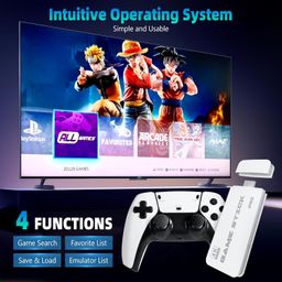 Retro Game Stick Pro, Wireless Retro Game Console with 4K HDMI, Built-in 23 Emulators, 20000+ Games, Plug and Play TV Video Game Console, 2.4GHz Dual Wireless Controllers, Game Emulator Console (64GB) image 5