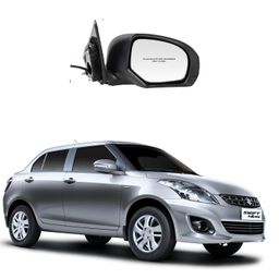 PALAUTOLIGHTS Compatible With Maruti Swift Dzire T2-2Nd Generation (2012-2014) 5 Wires Side Mirror (Black) With Blinker (Right/Driver Side)-5 Wires, 1 Piece image 1