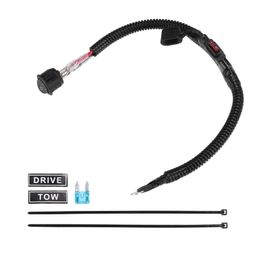 Hihaha 30cm Universal Automotive Switched Fuse Bypass Kit/Fuse Bypass Switch/Durable / 1 pcs Black image 1