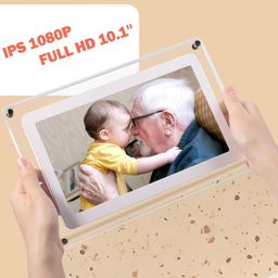 Maovz 10.1-Inch Wi-Fi Digital Picture Frame with Frameo App - Acrylic Frame Design, 32GB Storage, IPS Touchscreen, Auto-Rotate, Easy Sharing via App (10.1 Inch) image 2