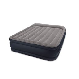 Intex Dura-Beam Standard Series Deluxe Pillow Rest Raised Airbed with Internal Pump image 1