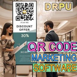 DRPU QR Code Marketing Suite DRPU QR Code Labels Maker Software ( 1 PC LICENSE ), Software Download License Card, Compatible with Windows image 1