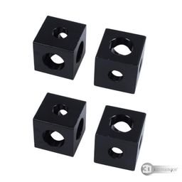 3DINNOVATIONS Cube Corner Connector Three Way Cube Corner Prism Connector Adjustable Wheel Bracket Openbuilds for V/T-Slot 20-20 Extrusions Profile-Set of 4pcs image 3
