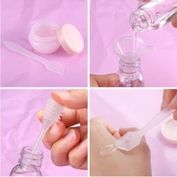 style keepers 11Pcs Travel Bottles for Toiletries, Leak Proof Travel Size Bottles 80ml Travel Containers with Bag Liquid Refillable Empty Travel Bottles Set for Lotion Shampoo Conditioner Liquid, BPA Free with Bag image 5
